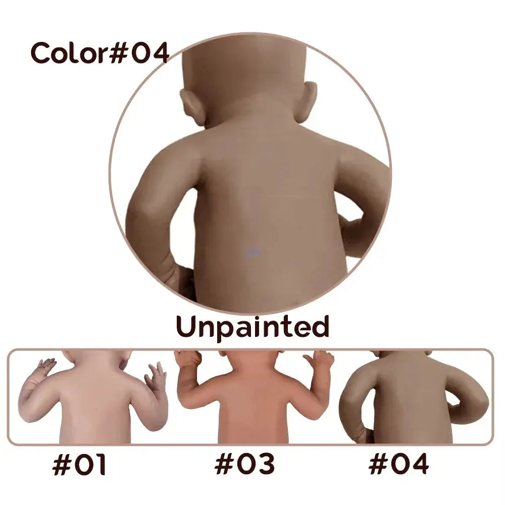 Image of Reborn Baby Dolls 16Inch Dark Skin Realistic Full Body Silicone