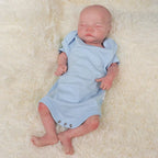 Image of Reborn Baby Dolls Pink Skin Unpaited 18'' Boy Full Body Silicone
