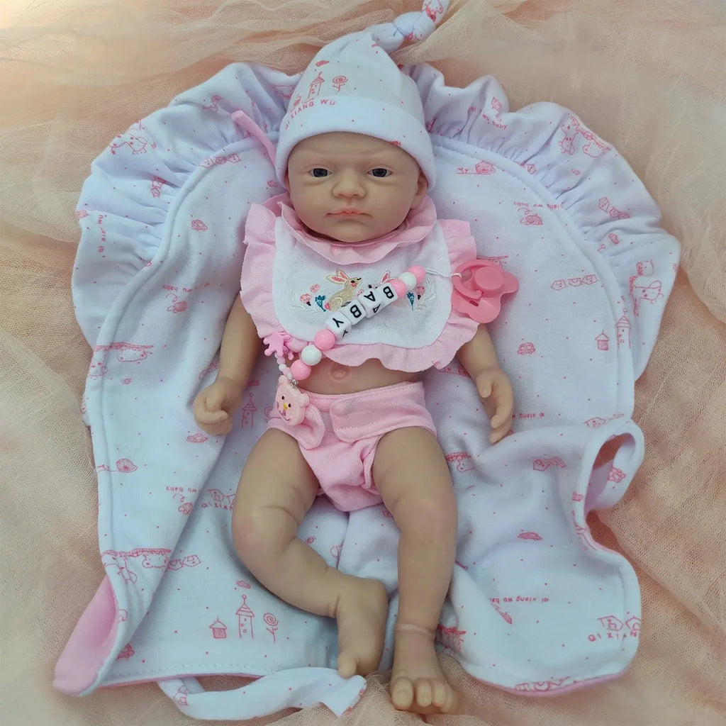 Image of Reborn Baby Dolls 12 Inches Soft Silicone Reborn Baby Doll Boy -