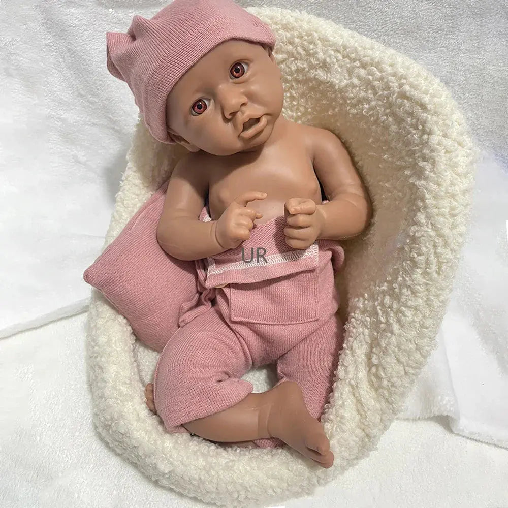 Image of Reborn Baby Dolls 18Inch Open Eyes Handmade Realistic Silicone Reborn