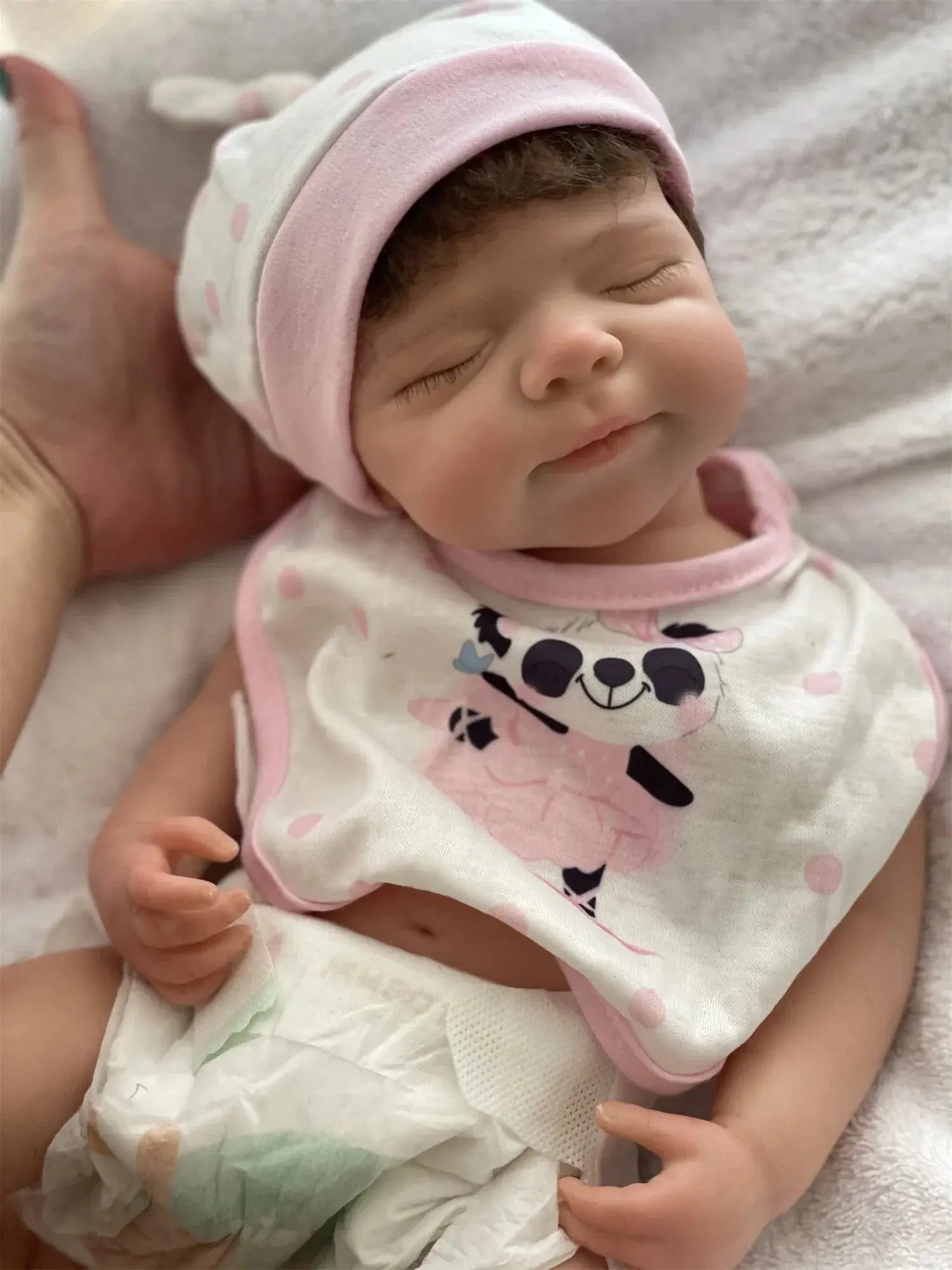 Image of Reborn Baby Dolls 45Cm Can Open Mouth Pascale Solid Silicone Bebe