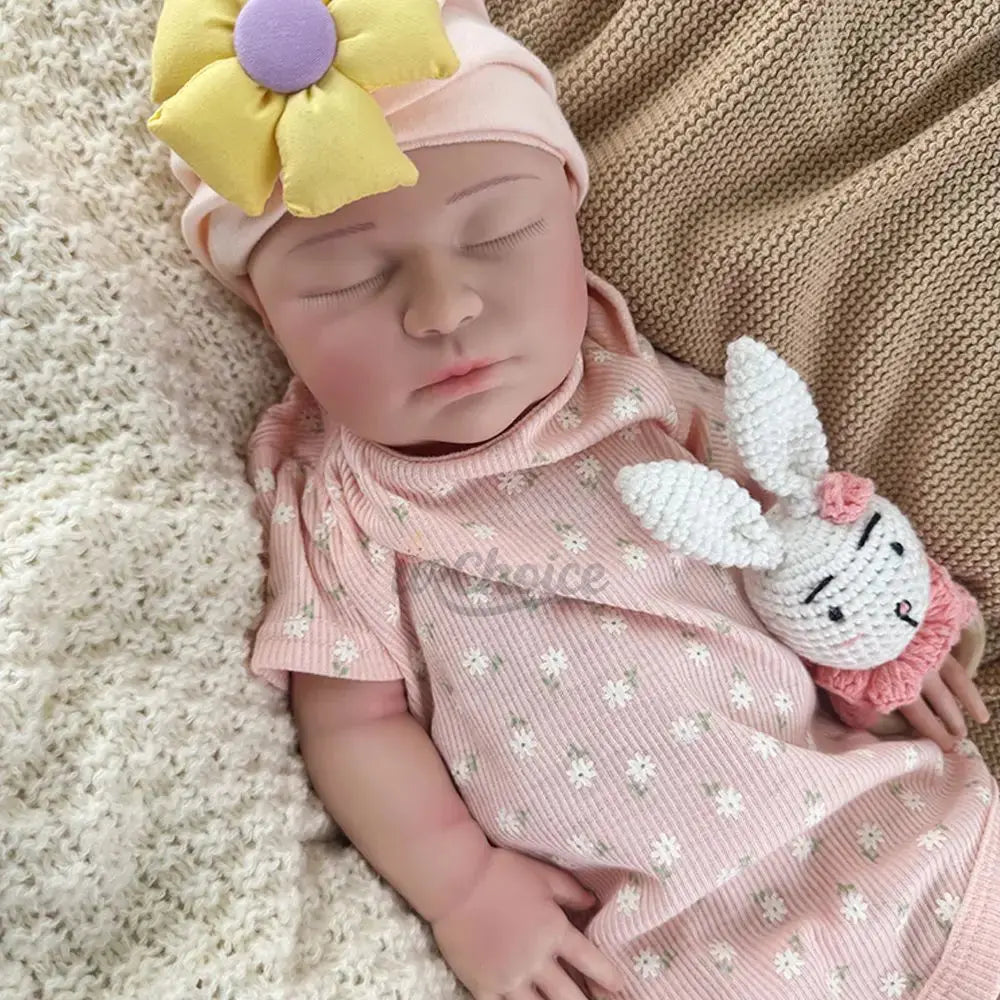 Image of Reborn Baby Dolls 22Inch Floppy Newborn Girl Weighted Silicone Reborn