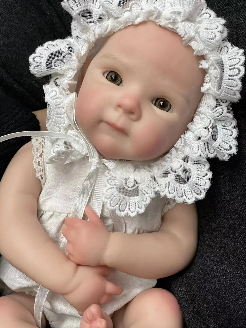 Image of Reborn Baby Dolls 33Cm Open Eyes Bettie Solid Silicone Bebe Reborn