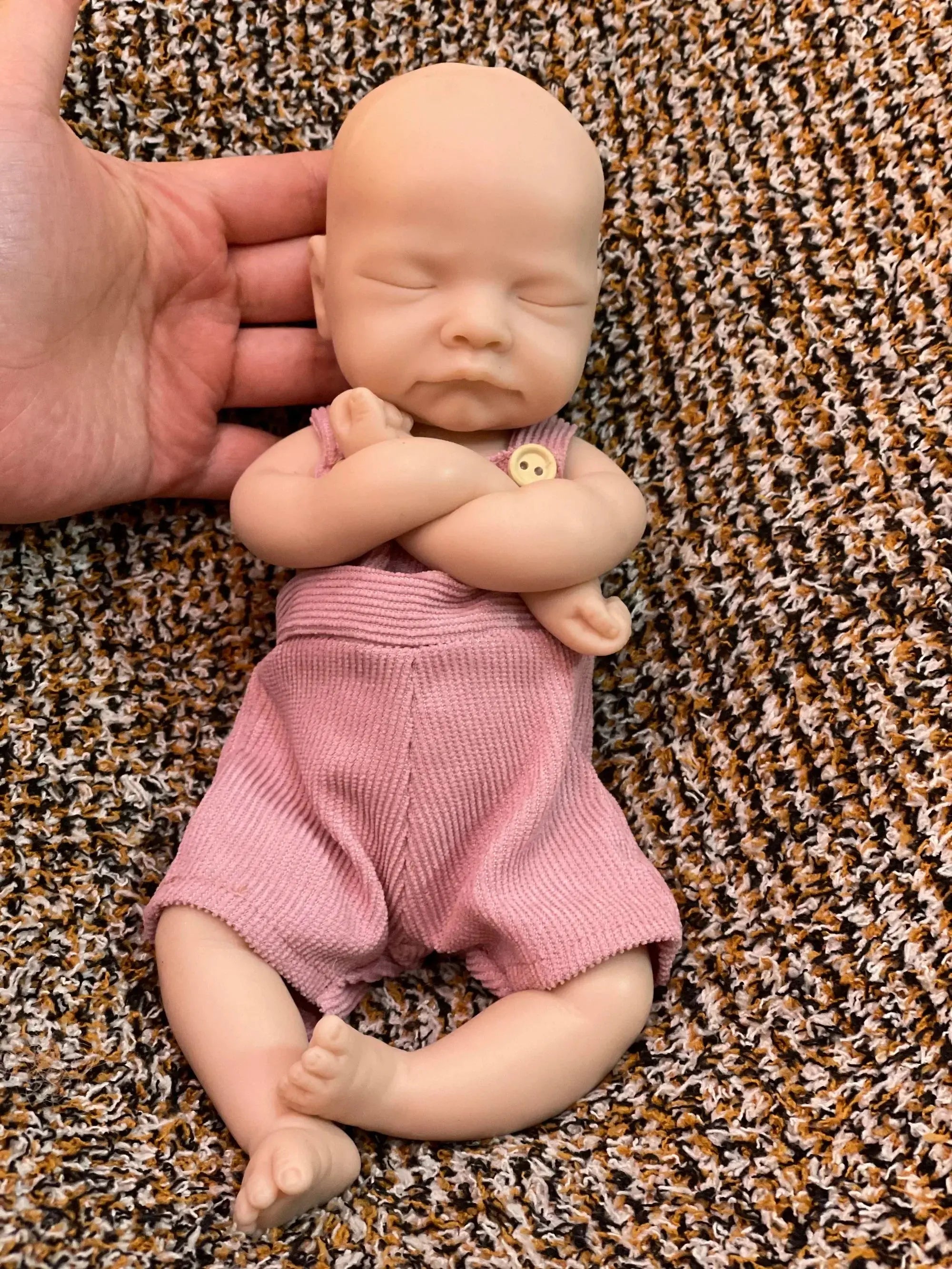 Image of Reborn Baby Dolls 25Cm Unpainted Silicone Girls Whole Body Soft Solid