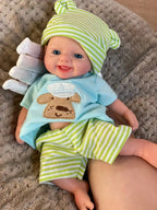 Image of Reborn Baby Dolls Saskia 10-Inch Lifelike Solid Silicone Reborn Boy |