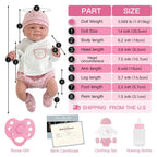 Image of Reborn Baby Dolls 14Inch 36Cm Full Body Silicone Bebe Reborn