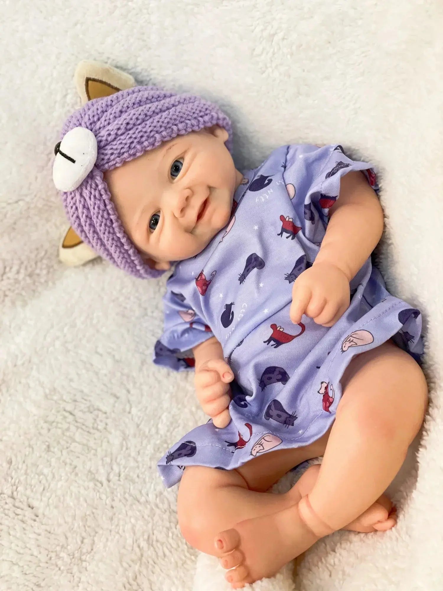 Image of Reborn Baby Dolls 42Cm Full Body Silicon Vivienne Bebe Reborn Girl