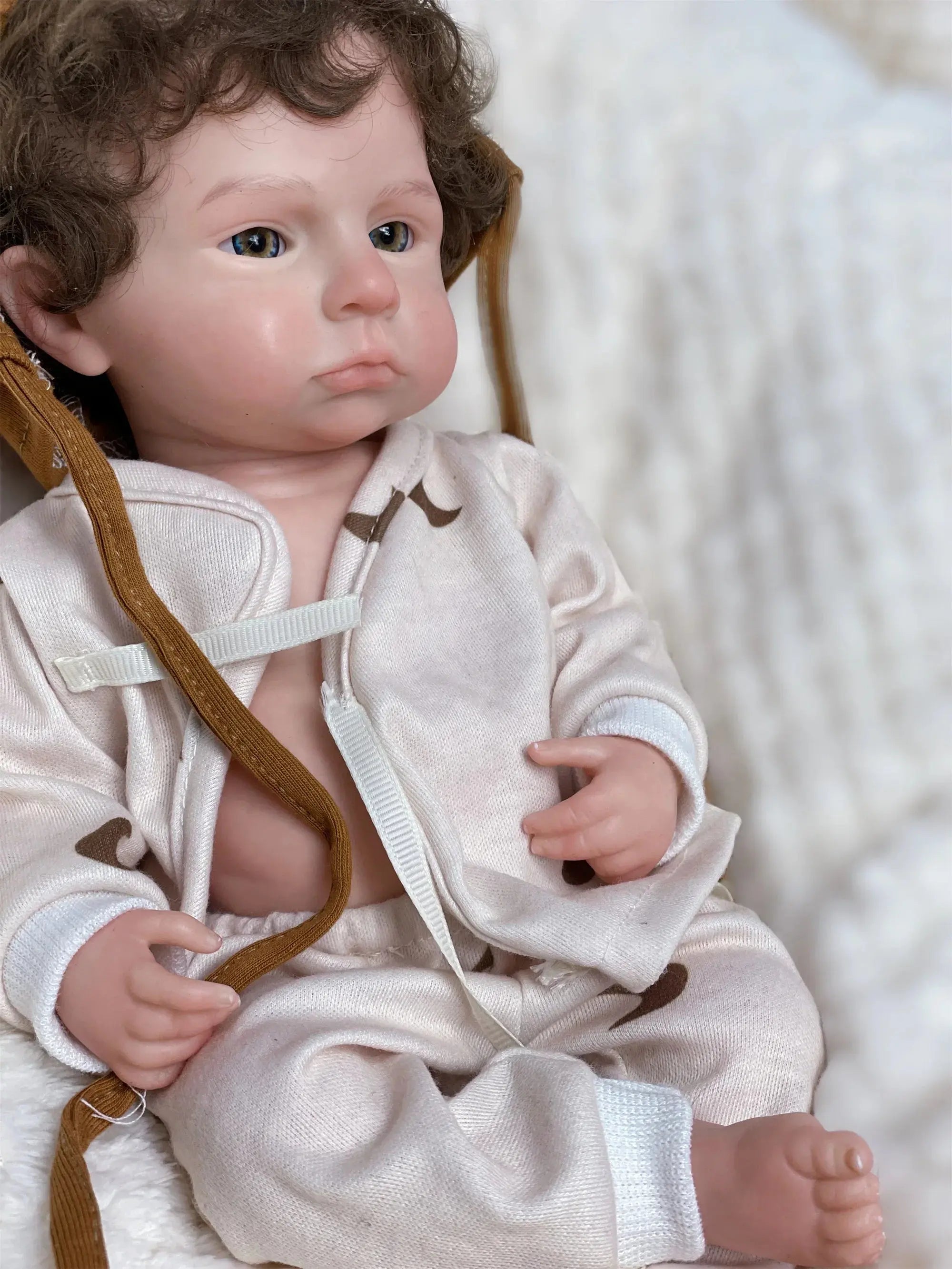Image of Reborn Baby Dolls 33Cm Painted/Unpainted Silicone Boy Bebe Reborn