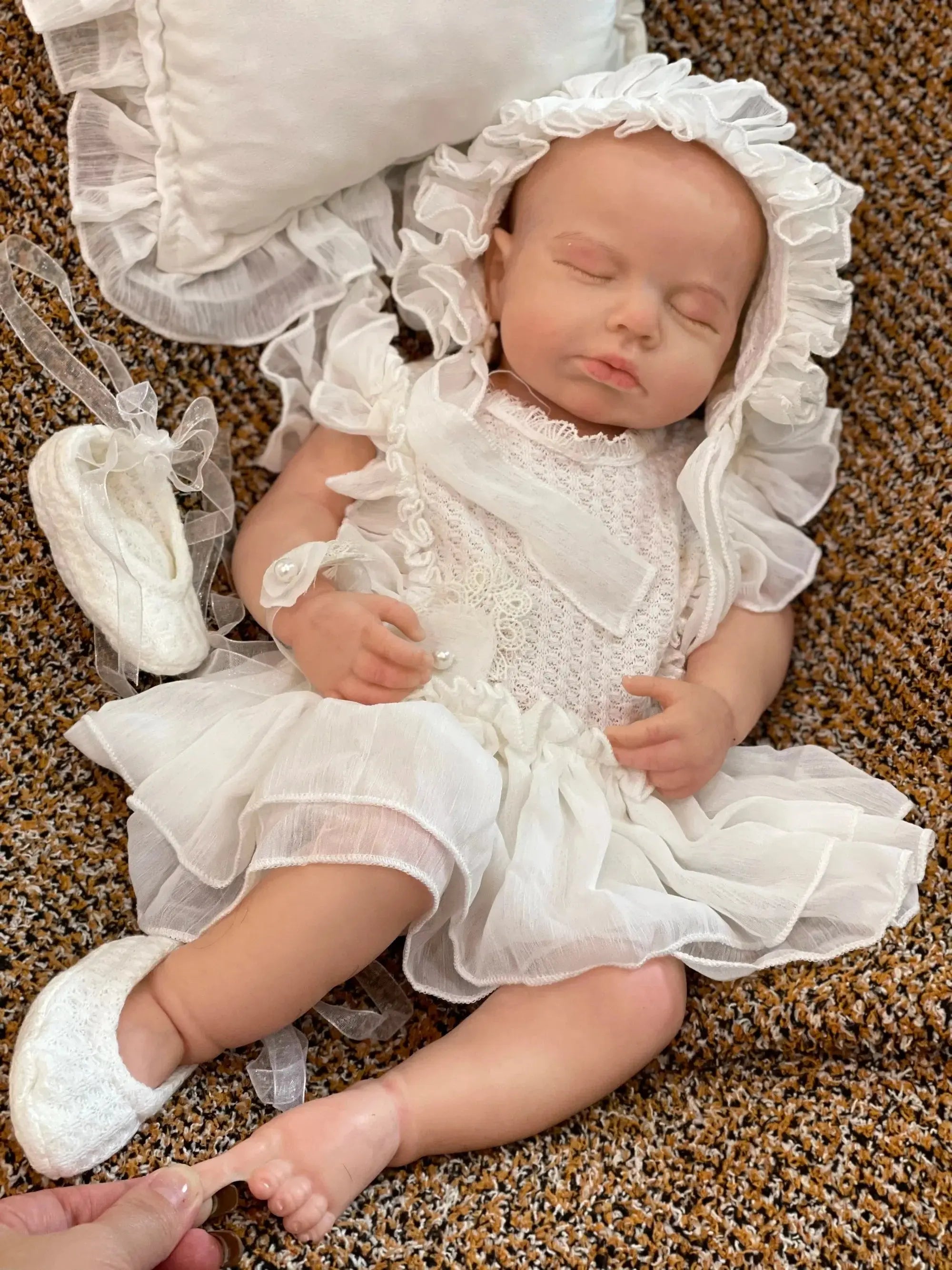 Image of Reborn Baby Dolls 45Cm Boy/Girl Loulou All Silicone Reborn Doll