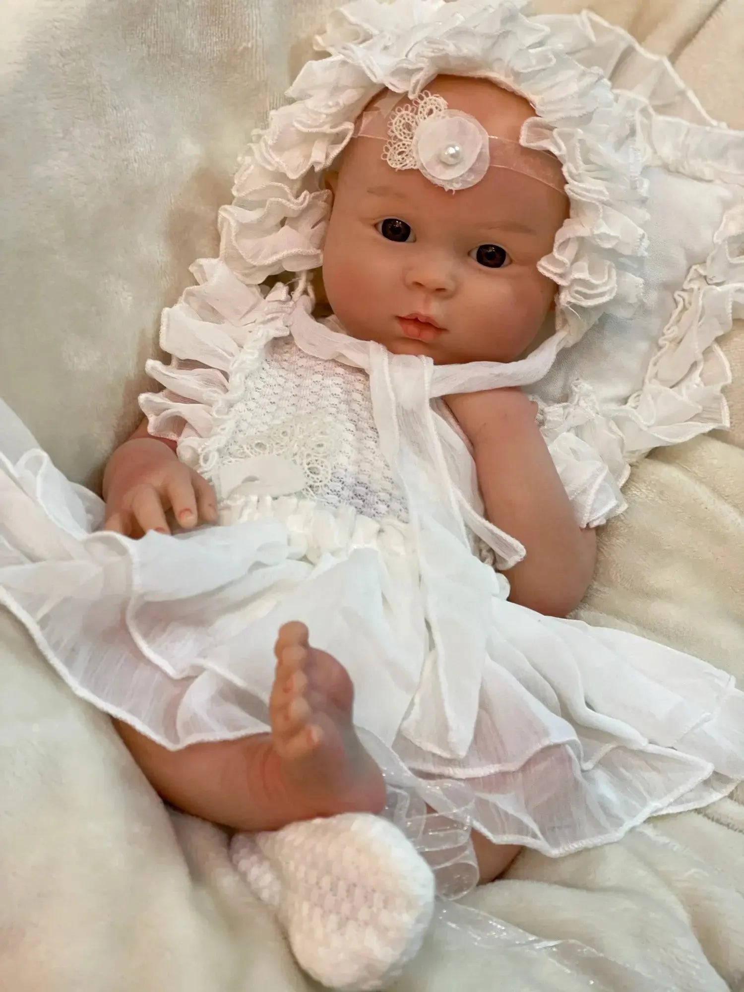 Image of Reborn Baby Dolls 45Cm Full Body Solid Silicone Bebe Reborn Girl 3D