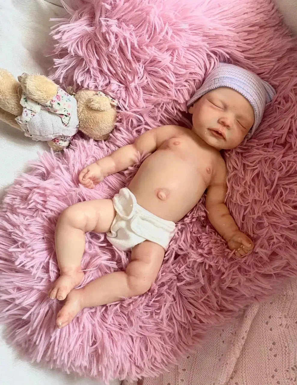Image of Reborn Baby Dolls 10Inch Can Washable Close Eyes Bebe Reborn Girl