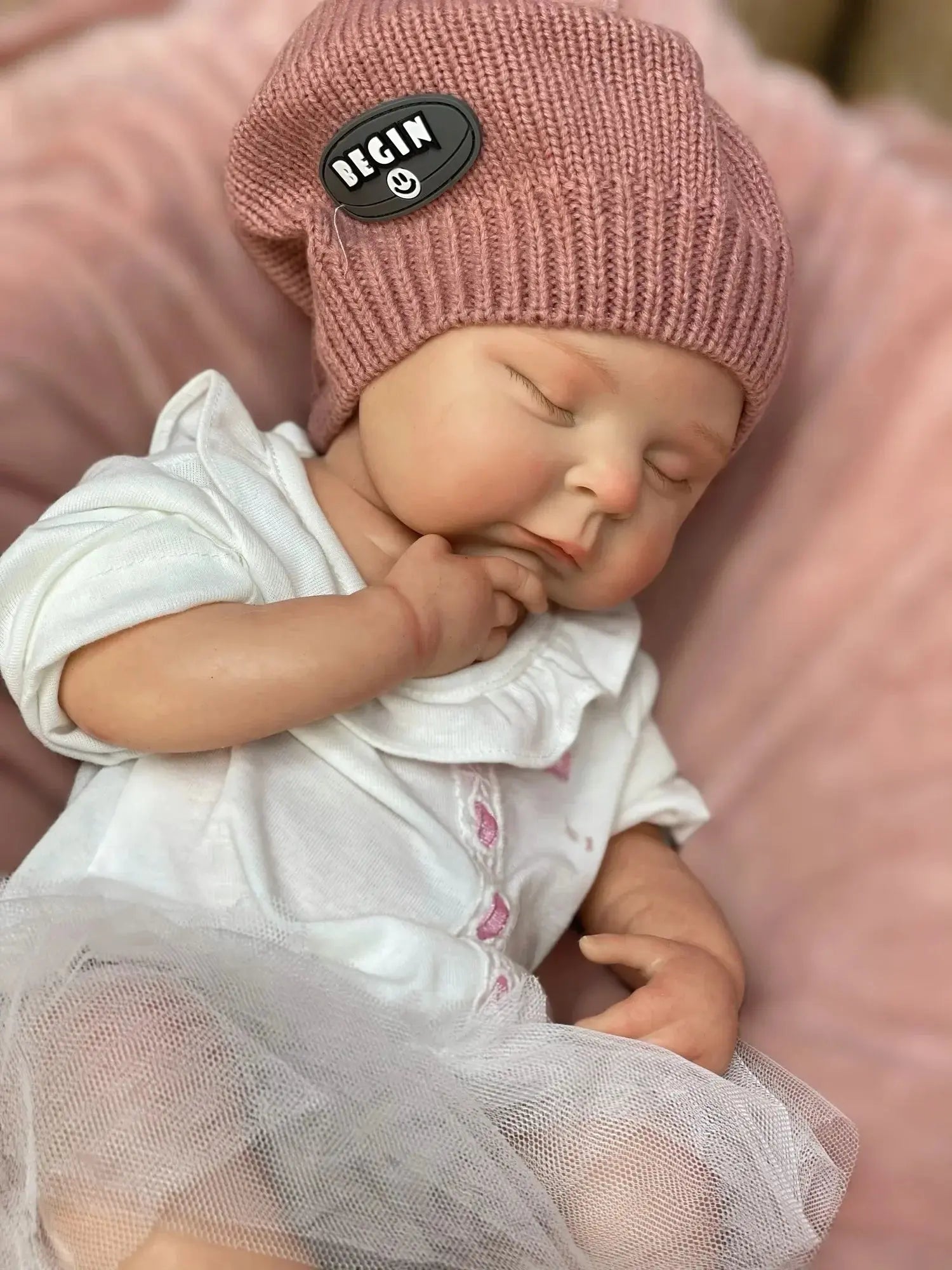 Image of Reborn Baby Dolls 45Cm Peaches Solid Silicone Bebe Reborn Girls With