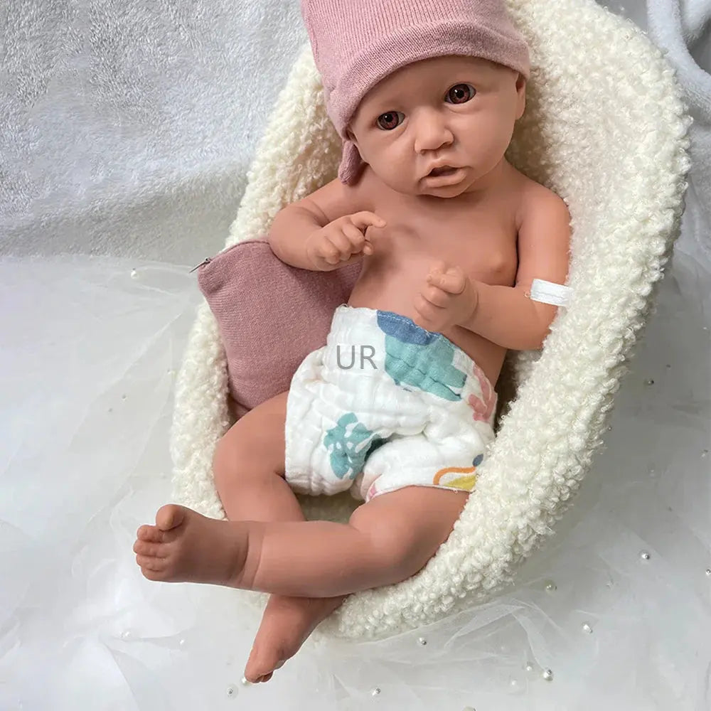Image of Reborn Baby Dolls 18Inch Open Eyes Handmade Realistic Silicone Reborn