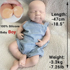 Image of Reborn Baby Dolls Soft Lifelike Silicone Reborn Dolls 19Inch Baby