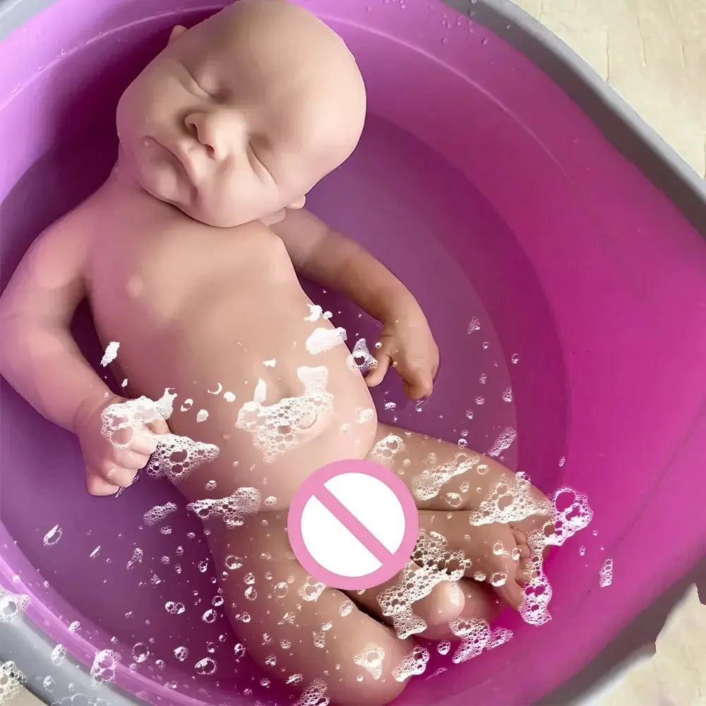 Image of Reborn Baby Dolls 17 Inch Strechable Super Soft Marshmallow Platinum