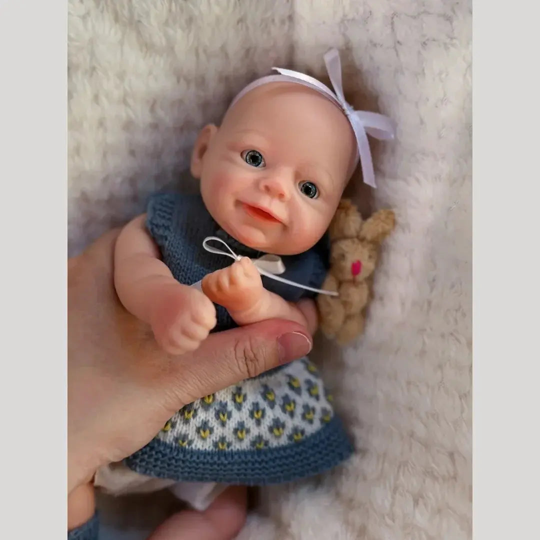 Image of Reborn Baby Dolls 10Inch Waterproof Open Eyes Bebe Reborn De Silicona