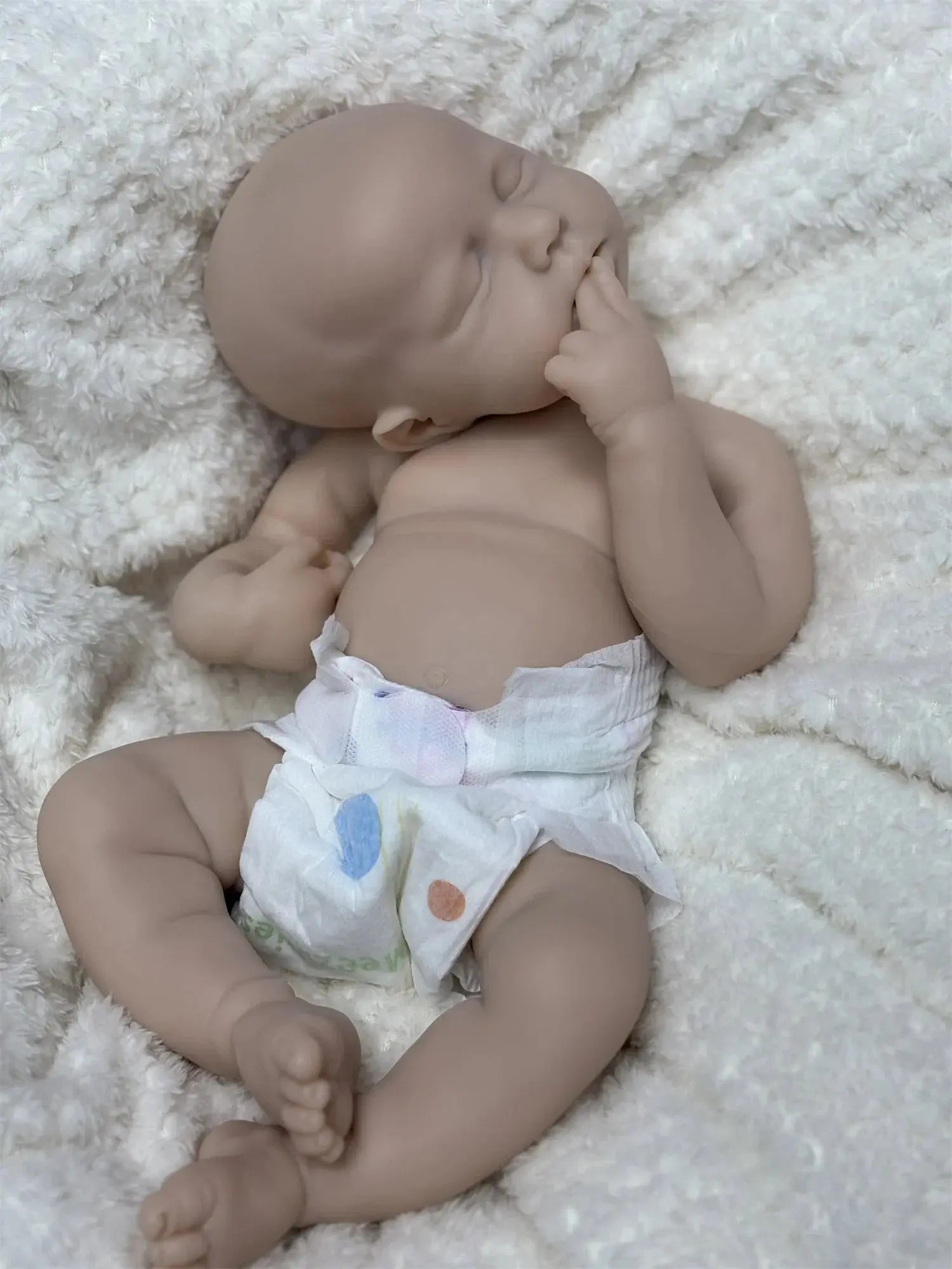 Image of Reborn Baby Dolls 45Cm Can Open Mouth &Washable Painted Loulou Solid
