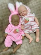 Image of Reborn Baby Dolls 6 Inch Silicone Bebe Reborn Doll Handmade Painted