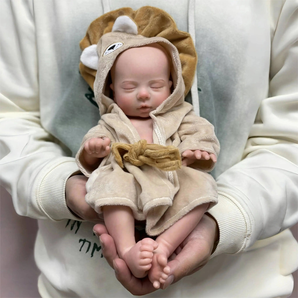 Image of Reborn Baby Dolls 13Inch All Silicone Girls Bebe Reborn Painted Full