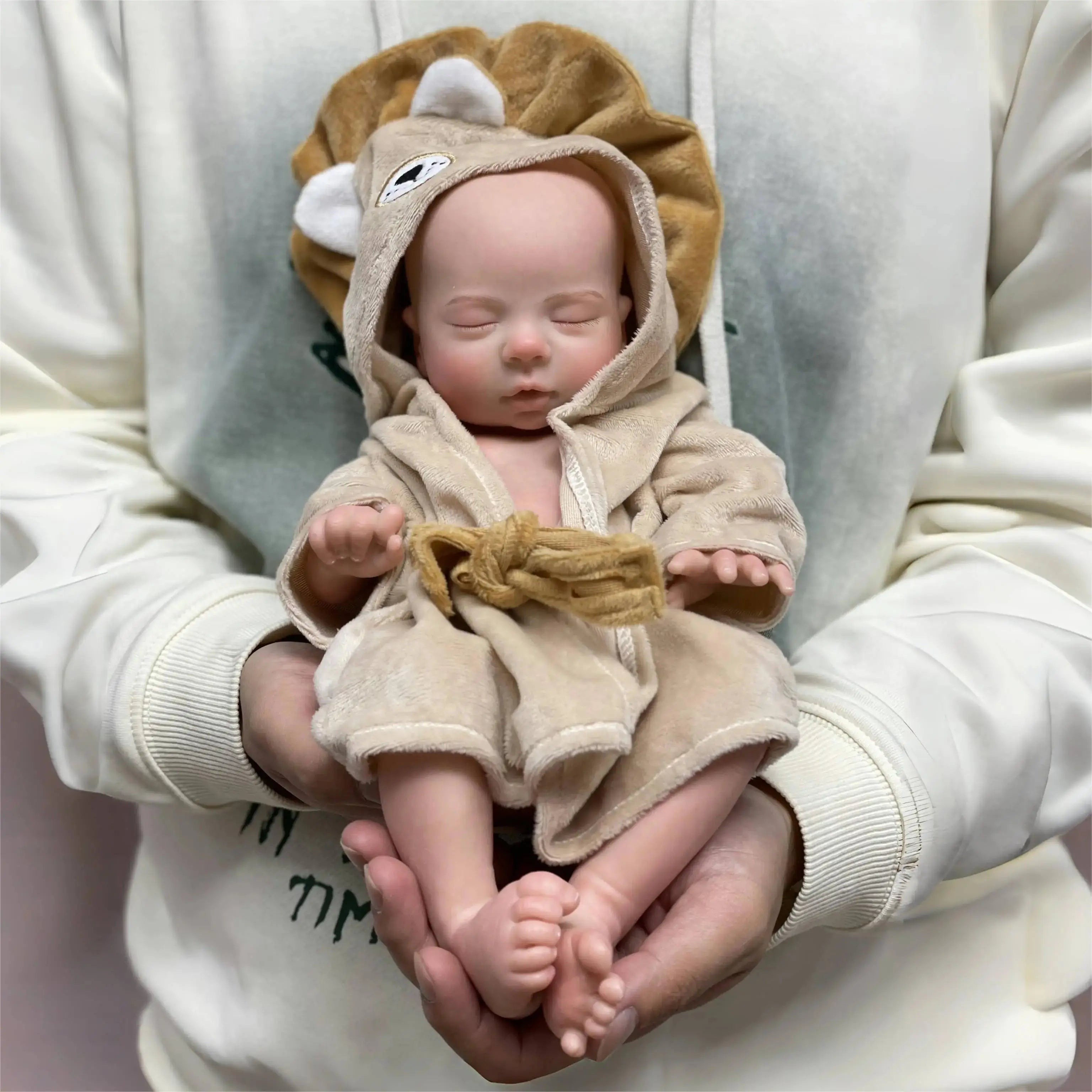 Image of Reborn Baby Dolls 13Inch All Silicone Girls Bebe Reborn Painted Full
