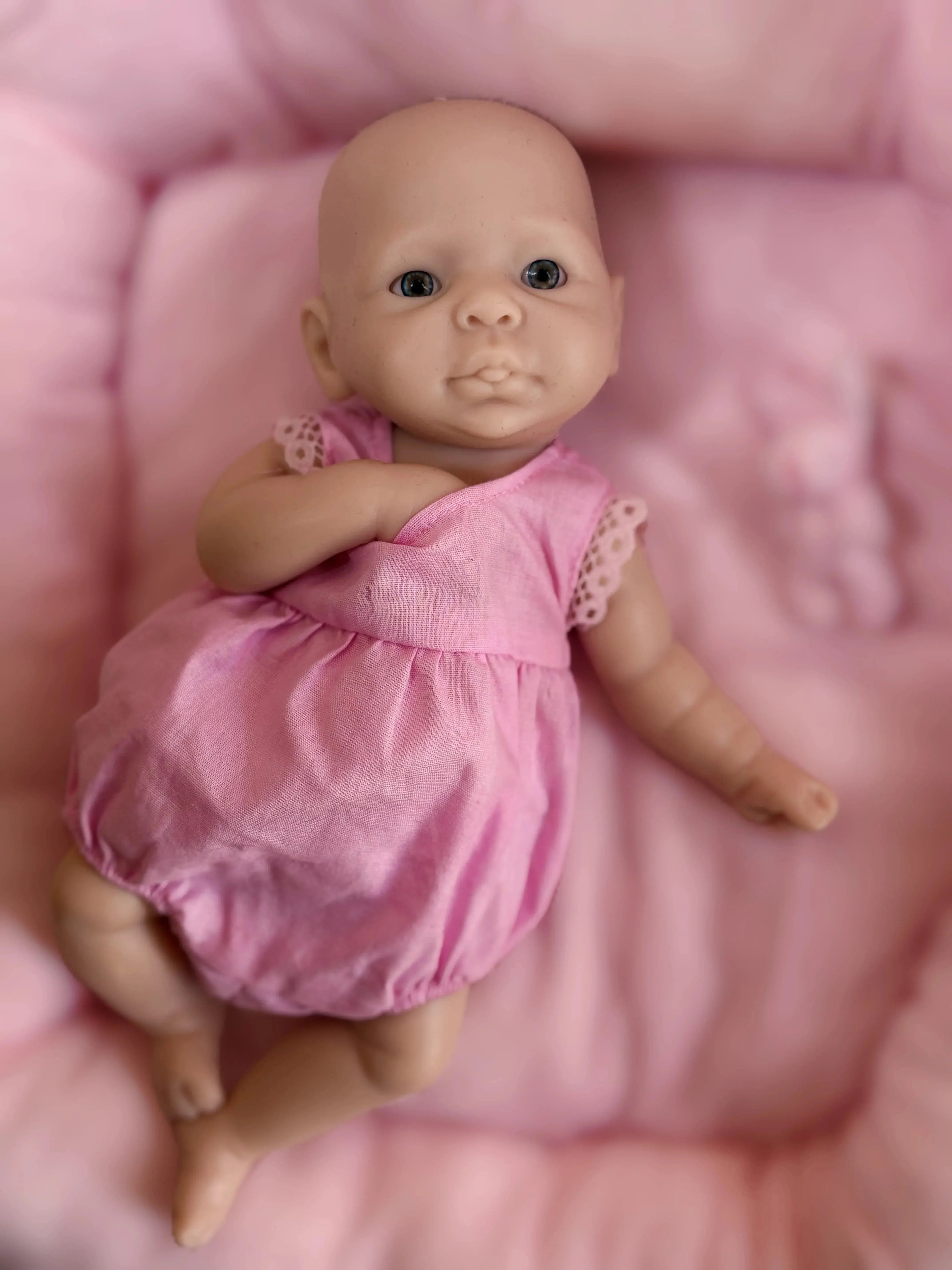 Image of Reborn Baby Dolls 10Inch Open Eyes Bebe Reborn De Silicona Girl Doll