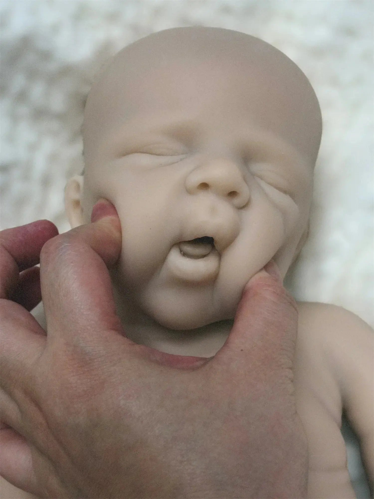 Image of Reborn Baby Dolls 45Cm Can Open Mouth Pascale Solid Silicone Bebe