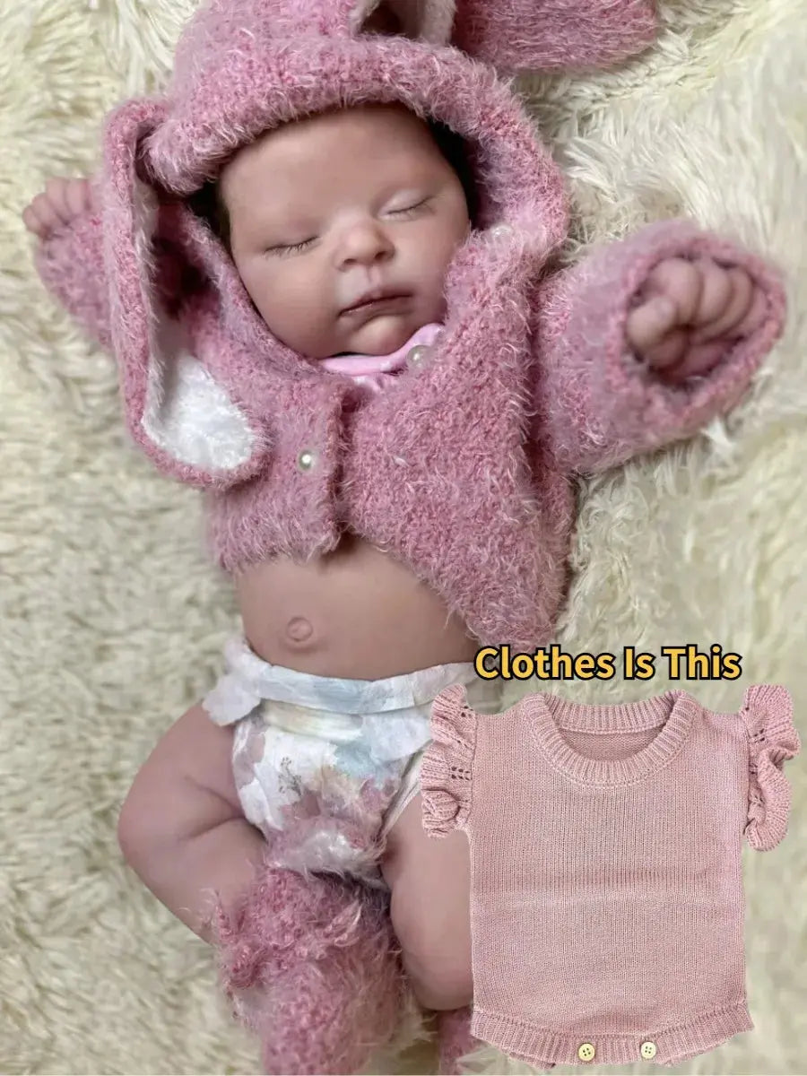 Image of Reborn Baby Dolls 18 Inch Lifelike Bebe Full Body Silicone Reborn
