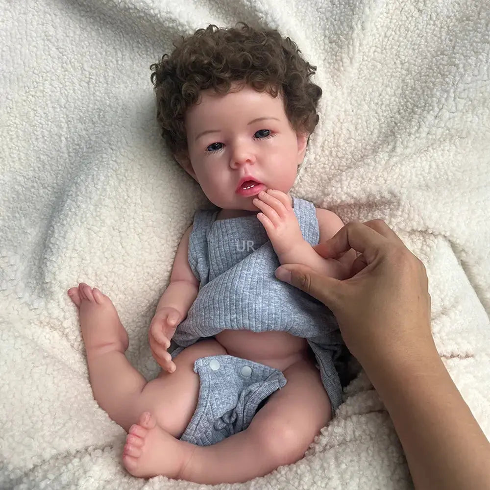 Image of Reborn Baby Dolls Realistic Flexible Silicone Reborn Baby Boy 50Cm