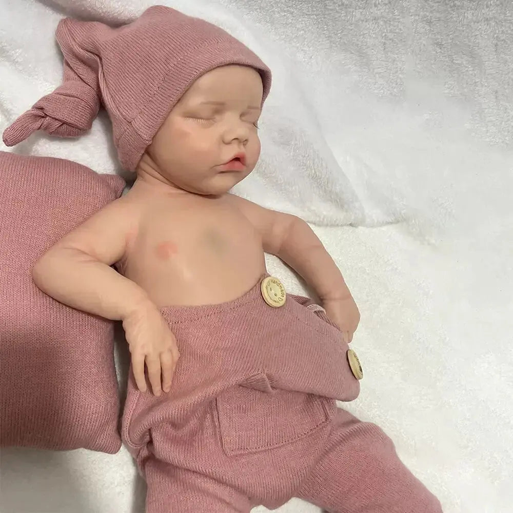 Image of Reborn Baby Dolls Full Body Soft 17" African American Reborn Baby