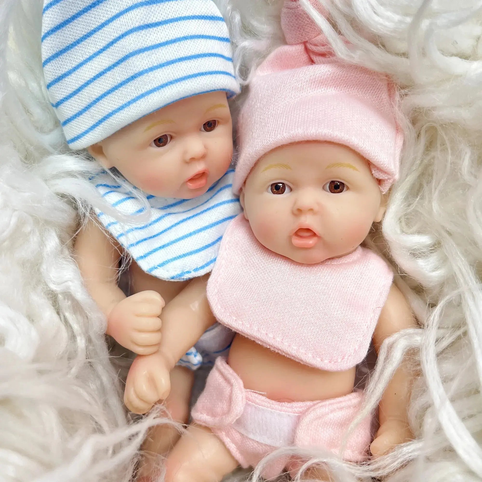Image of Reborn Baby Dolls 6Inch /15Cm Mini Adorable Whole Solid Silicone