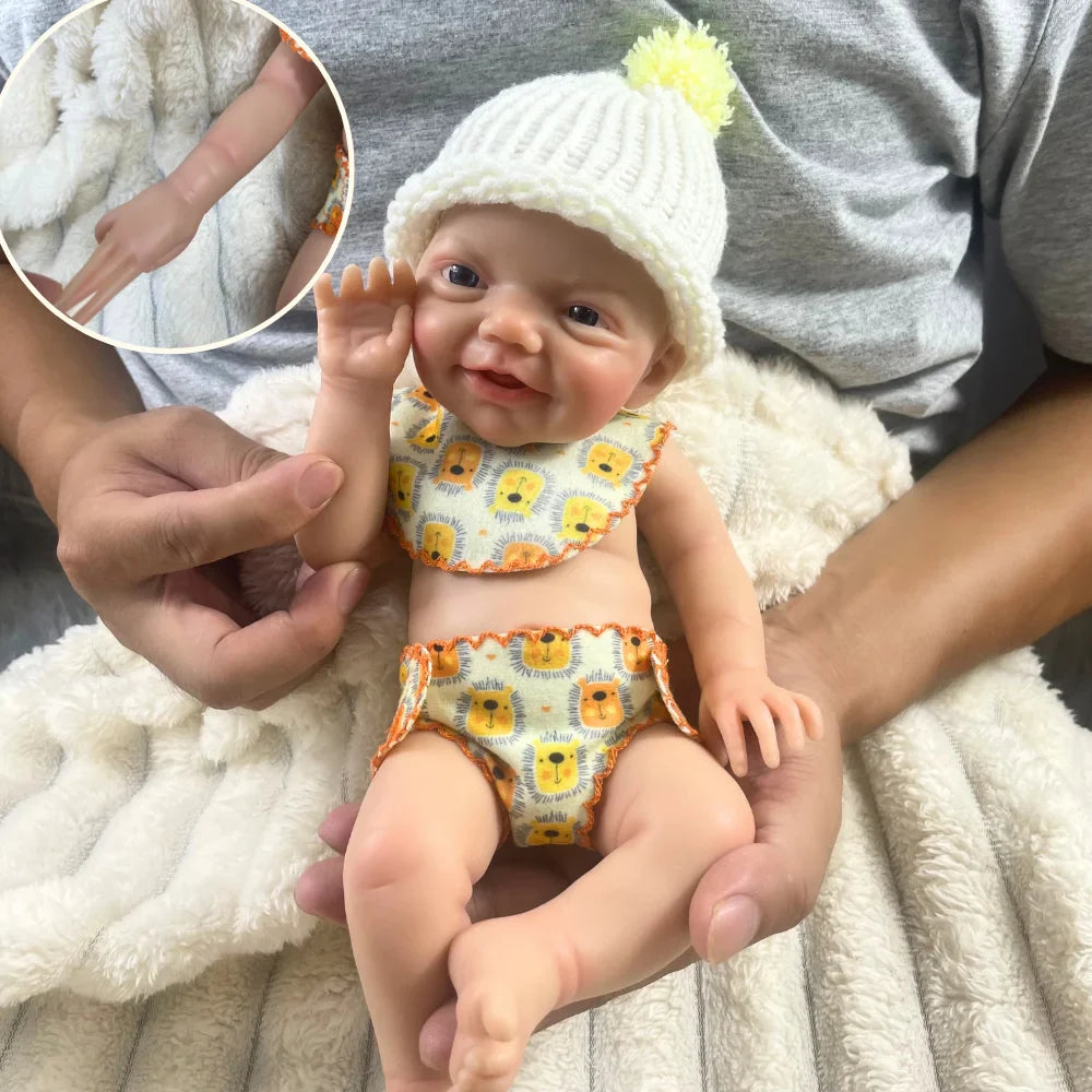 Image of Reborn Baby Dolls 13 Inch Mini Reborn Boy Or Girl Full Silicone