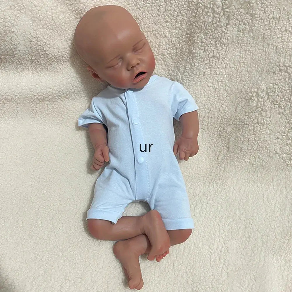 Image of Reborn Baby Dolls 18Inch Dark Skin Realistic Features & Soft Material