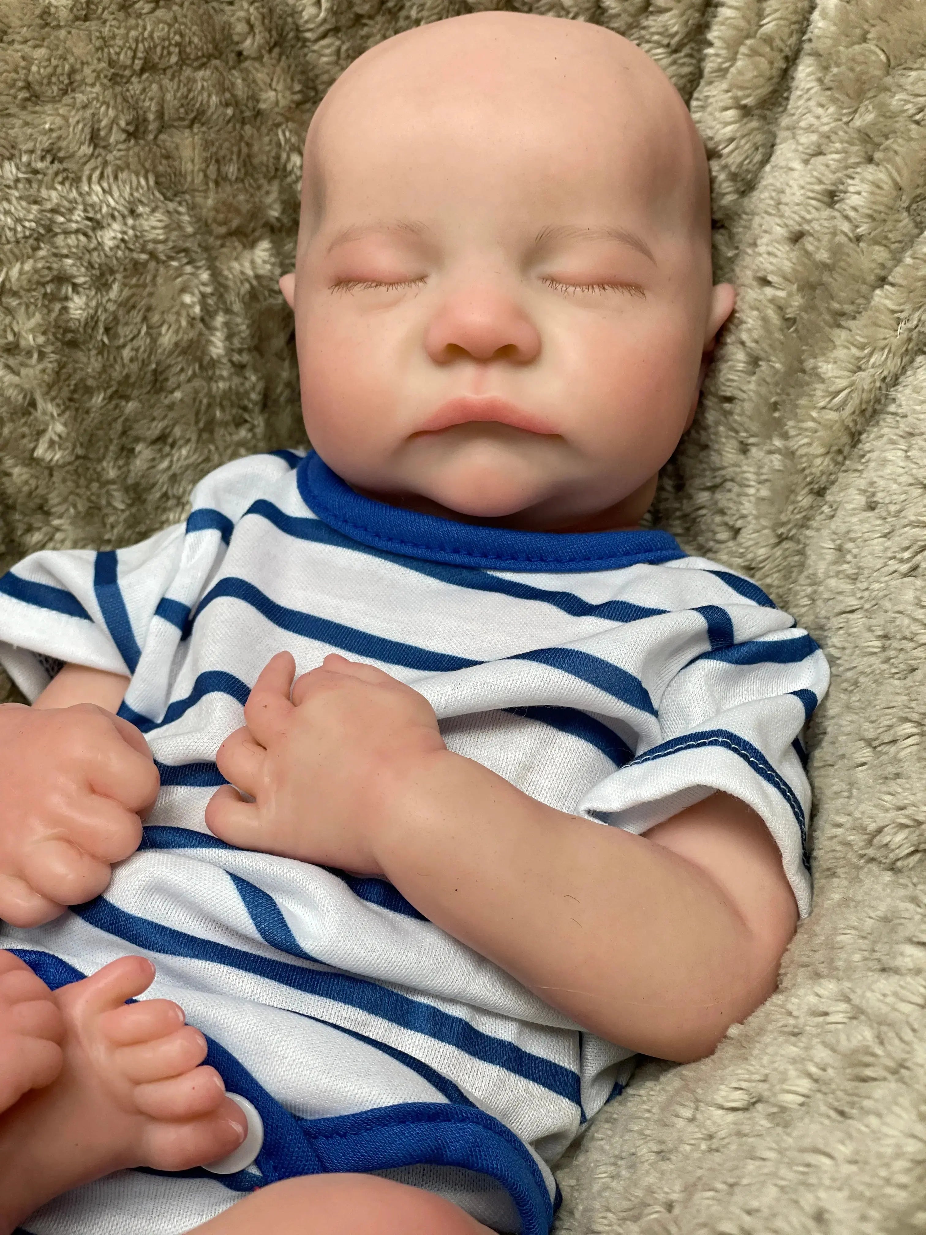 Image of Reborn Baby Dolls Bebê Reborn Dolls 16Inch Boy Levi Painted/Unpainted