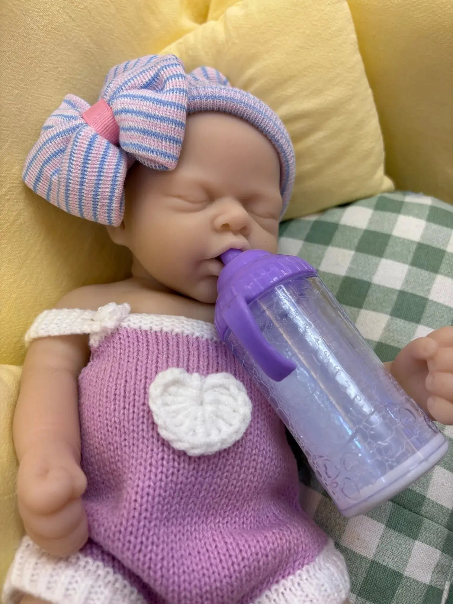 Image of Reborn Baby Dolls Reborn Dolls 33Cm Open Mouth Silicone Girl Full