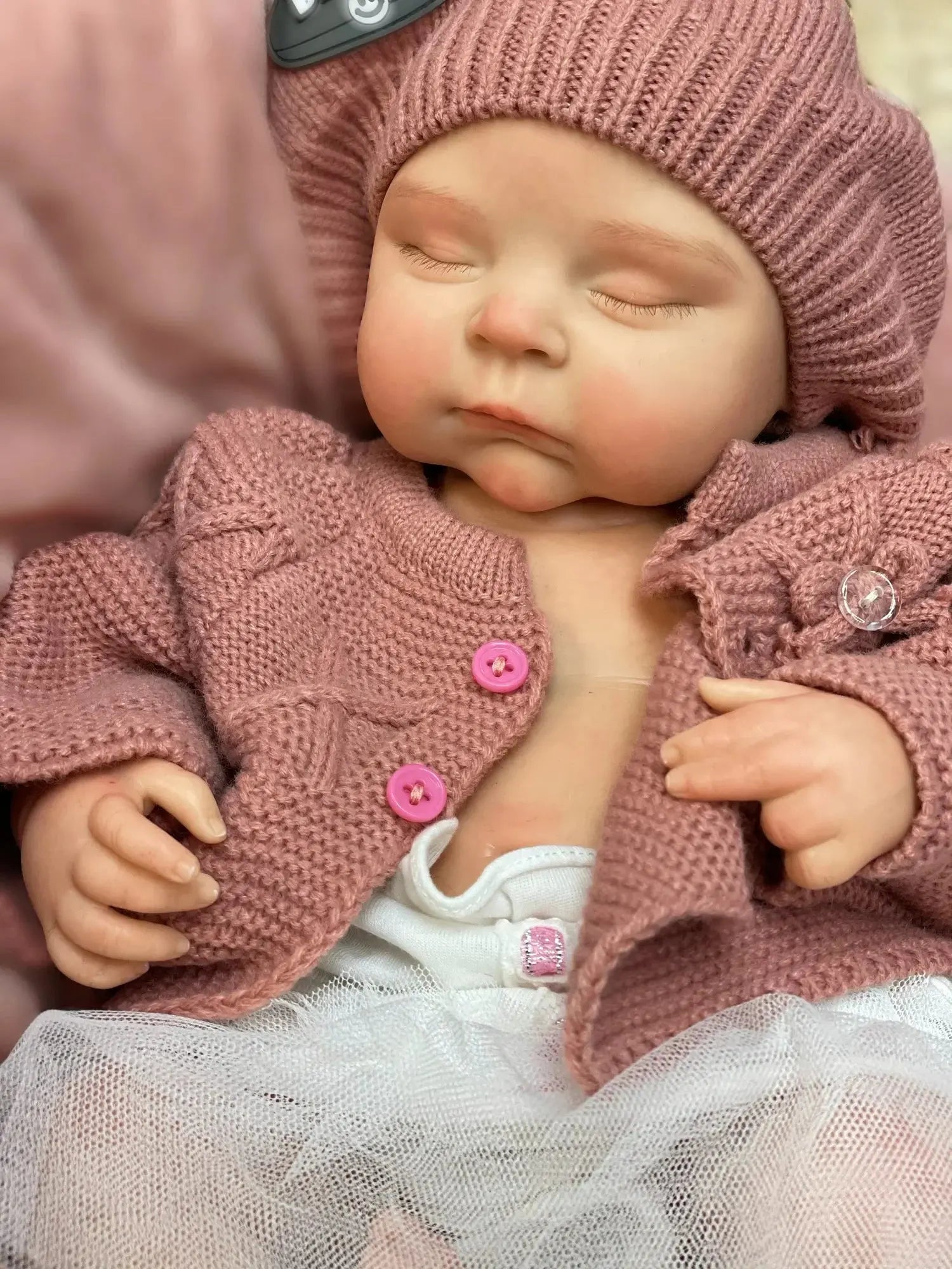 Image of Reborn Baby Dolls 45Cm Peaches Solid Silicone Bebe Reborn Girls With