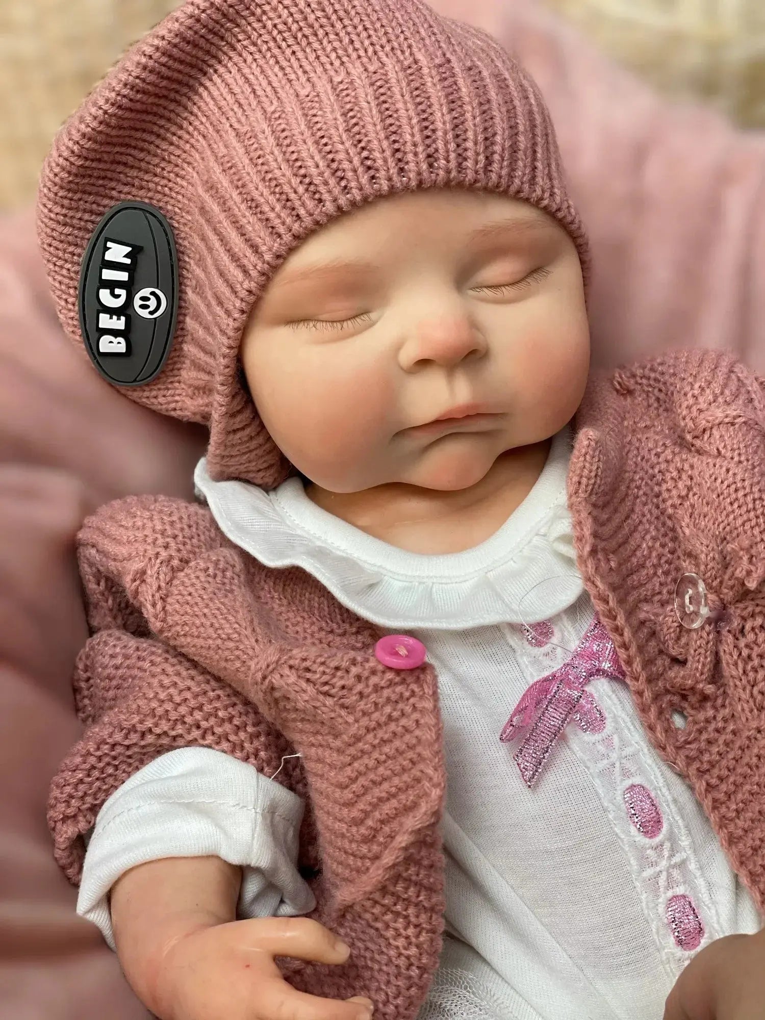 Image of Reborn Baby Dolls 45Cm Peaches Solid Silicone Bebe Reborn Girls With