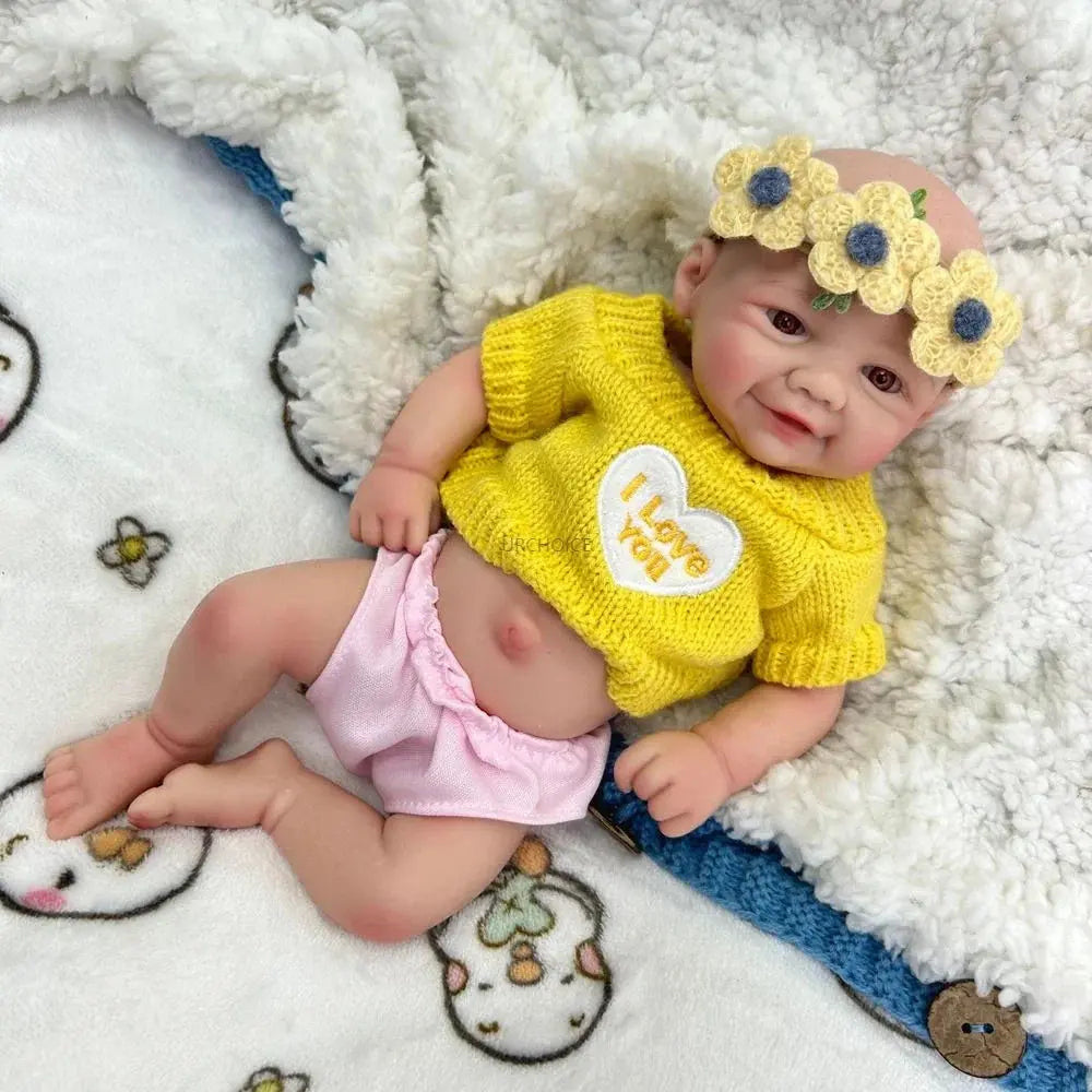 Image of Reborn Baby Dolls 12Inch Preemy Baby Girl Vivienne Full Body Soft