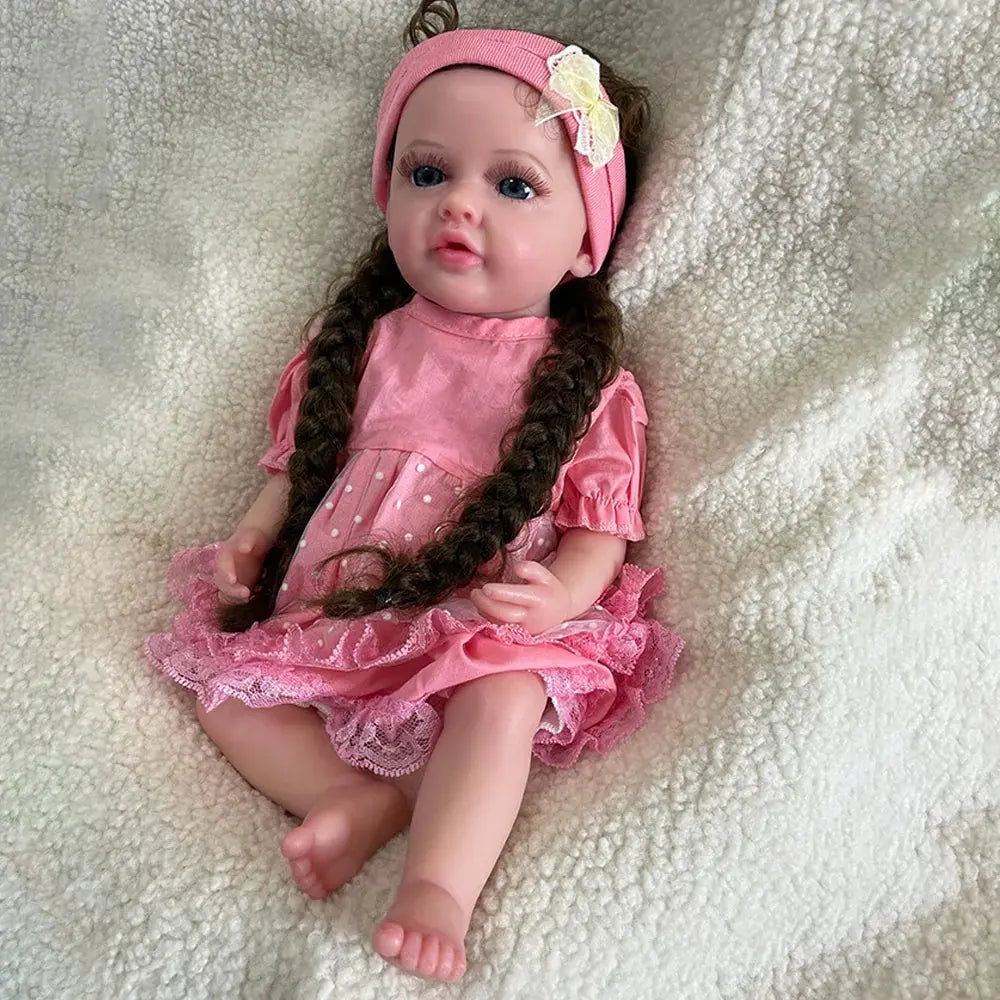 Image of Reborn Baby Dolls Preemie 16Inch Handmade Silicone Reborn Baby Girl