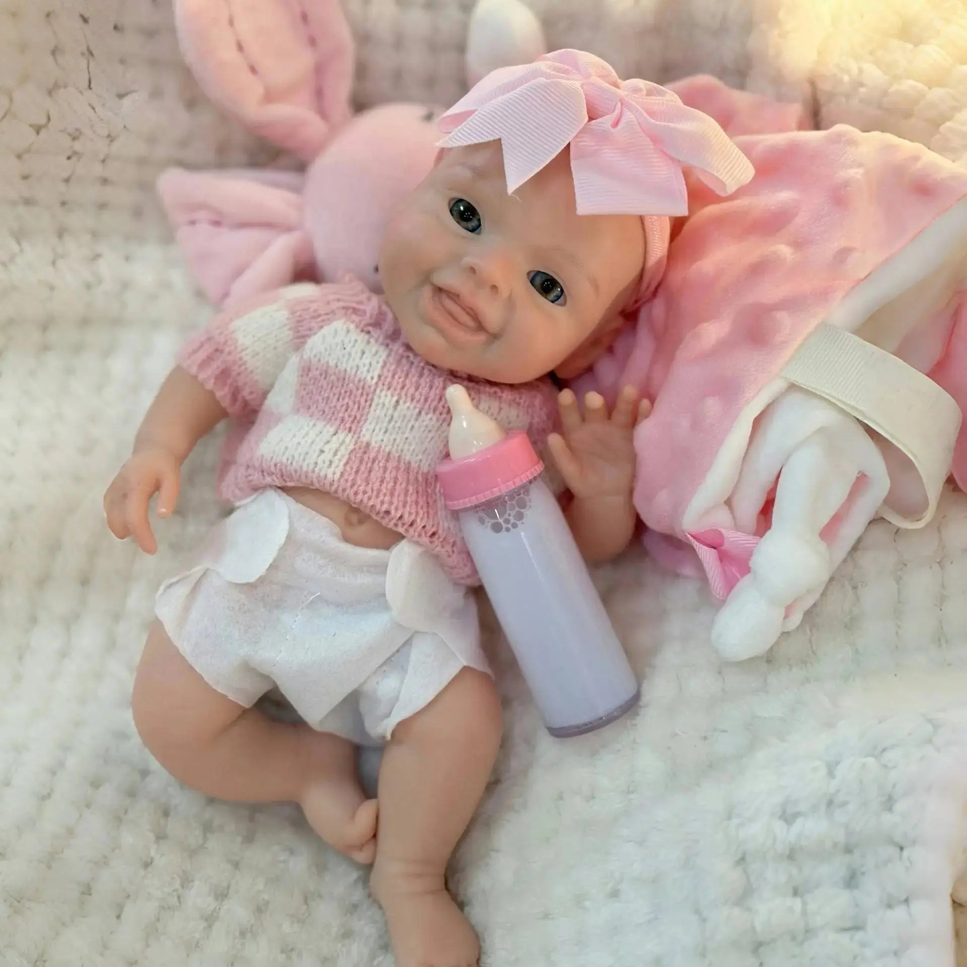 Image of Reborn Baby Dolls 10Inch Reborn Baby Doll Girl Mini Harper Full Body