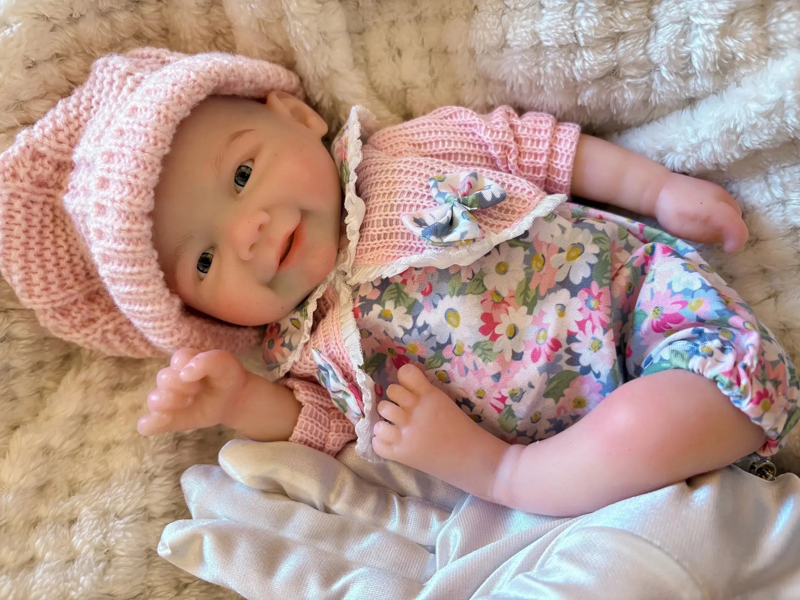 Image of Reborn Baby Dolls 13Inch Open Mouth Reborn Dolls Pascale&Vivienne