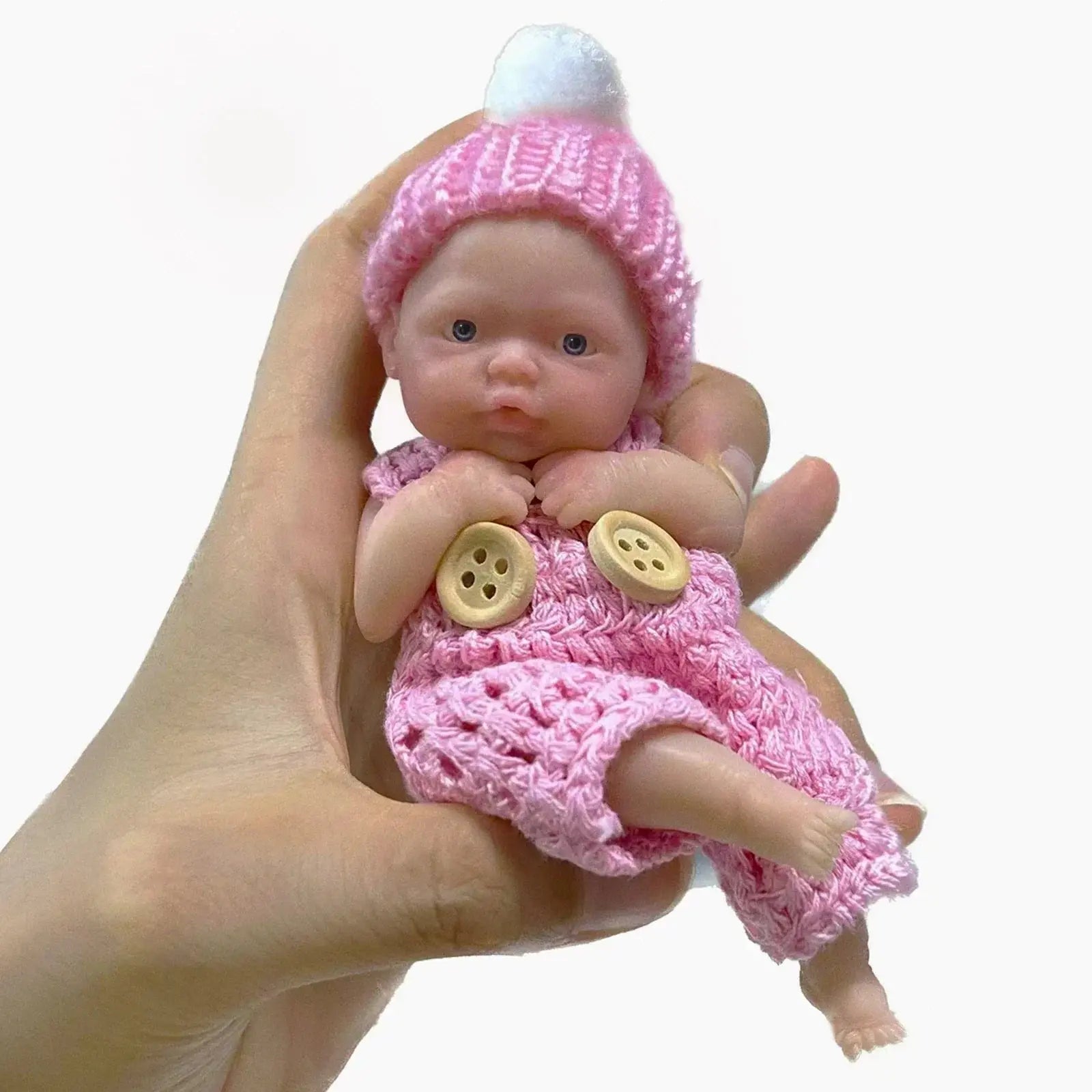 Image of Reborn Baby Dolls 4.5 Inch Reborn Baby Dolls Sleeping Silicone Full
