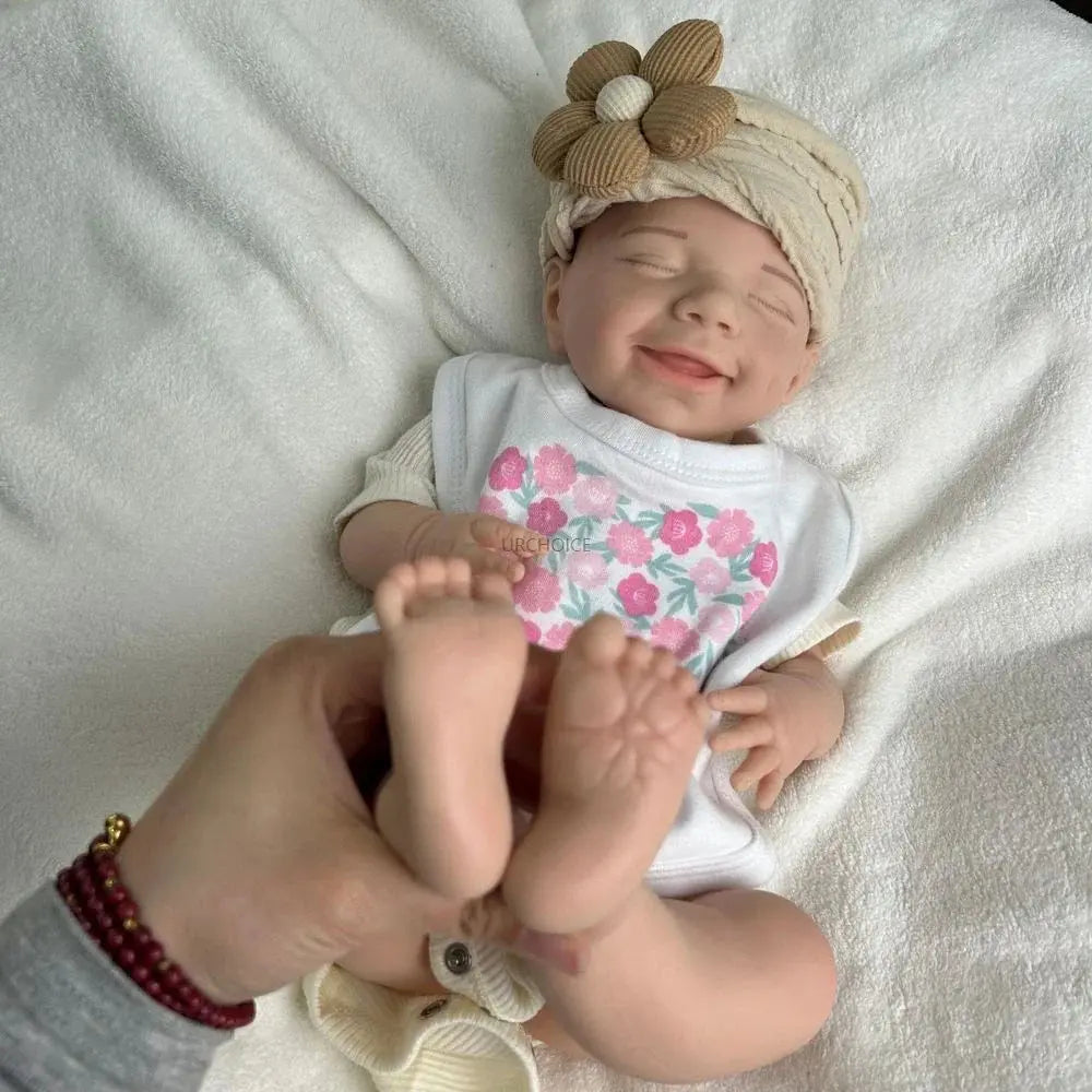 Image of Reborn Baby Dolls Handmade 45Cm Flexible Silicone Reborn Baby Girl