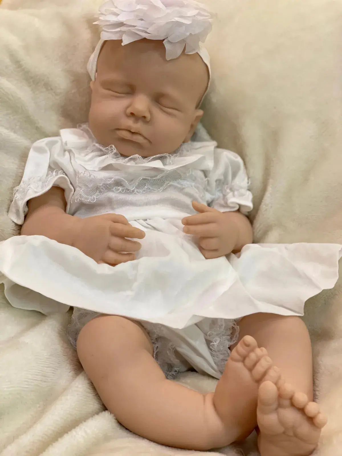 Image of Reborn Baby Dolls 18Inch Open Mouth Painted/Unpainted Full Solid