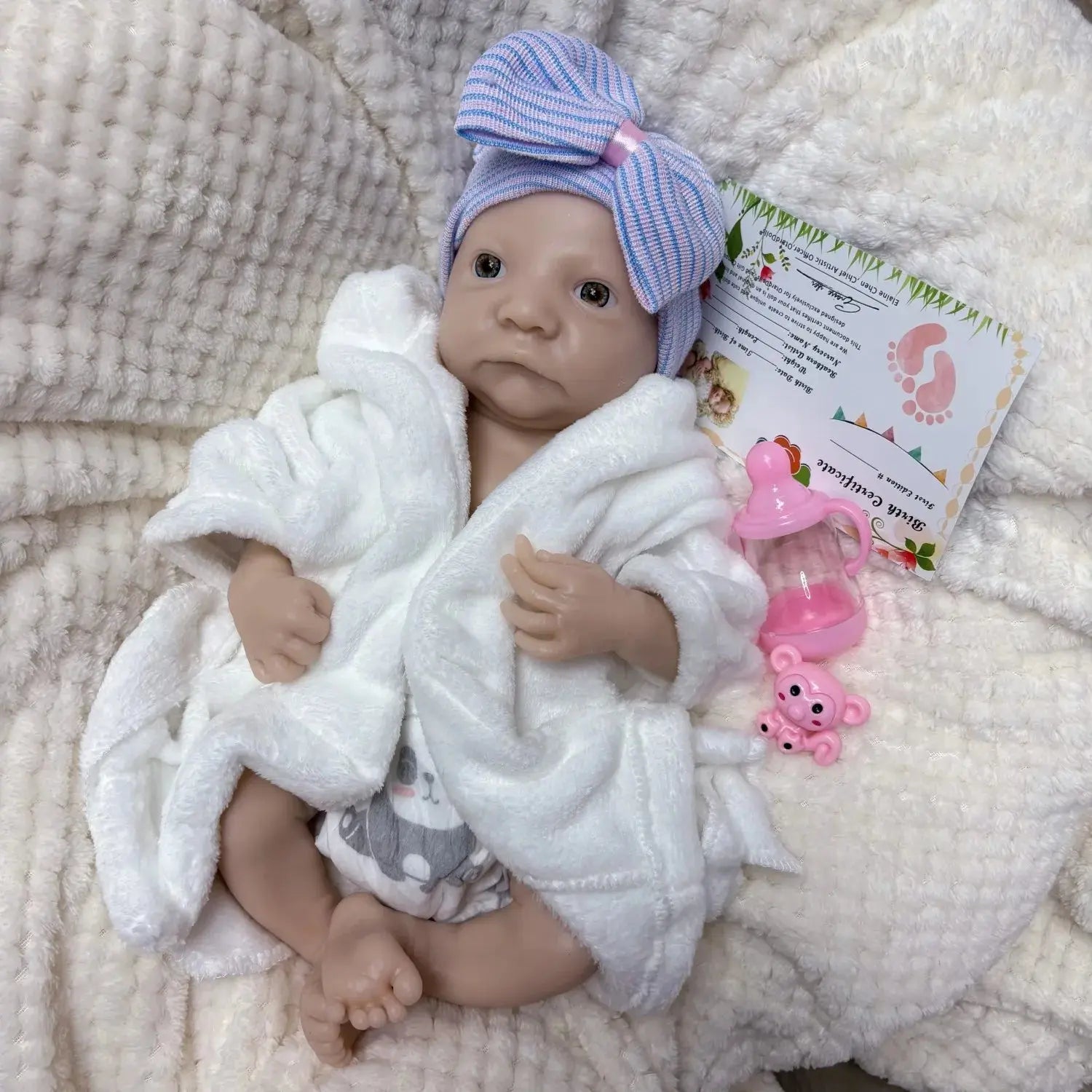 Image of Reborn Baby Dolls 17Inch  Lebi Boy Bebê Unpainted Reborn Baby Doll