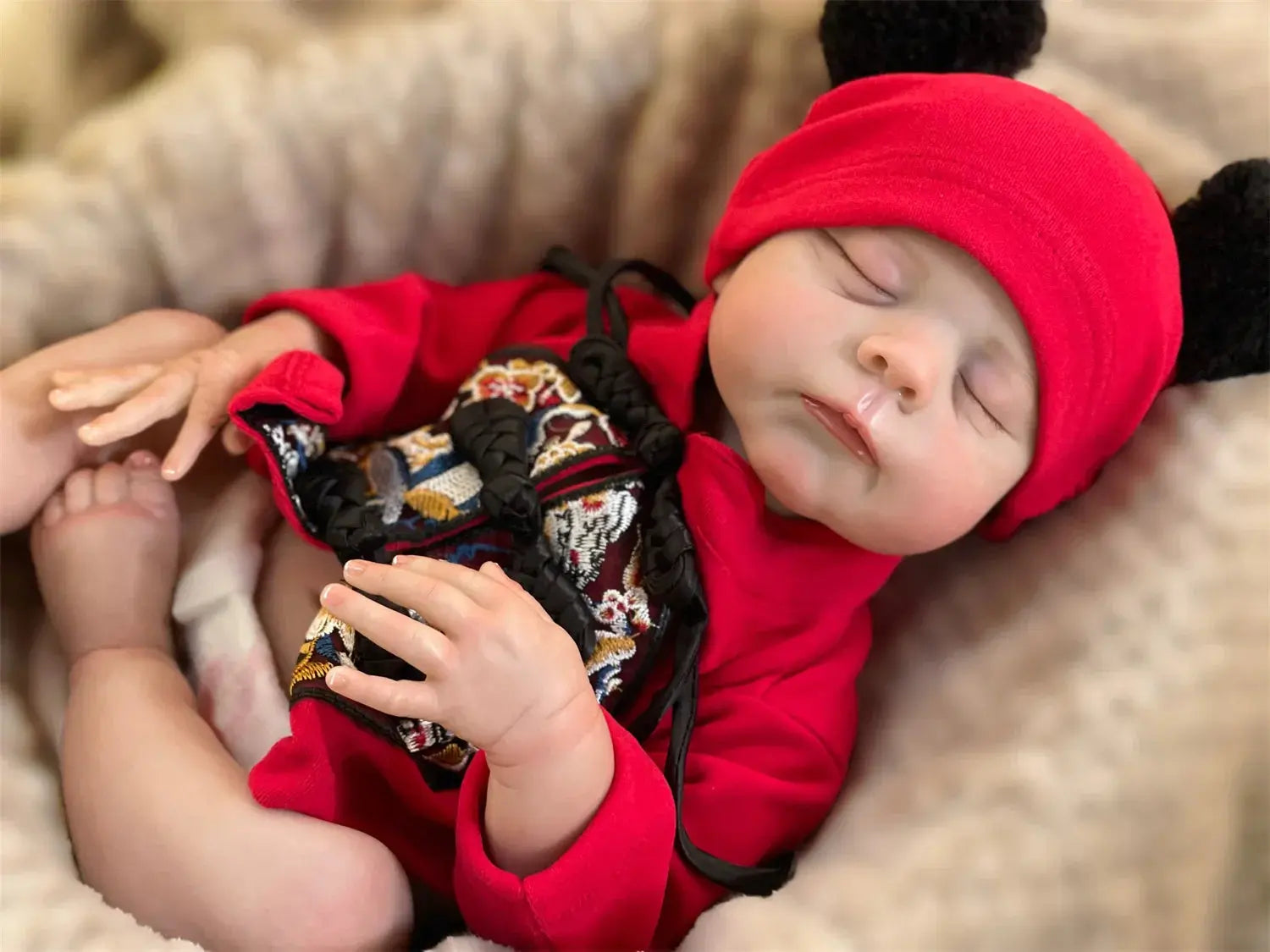 Image of Reborn Baby Dolls 47Cm Washable Eric Bebe Reborn Girl With Painted
