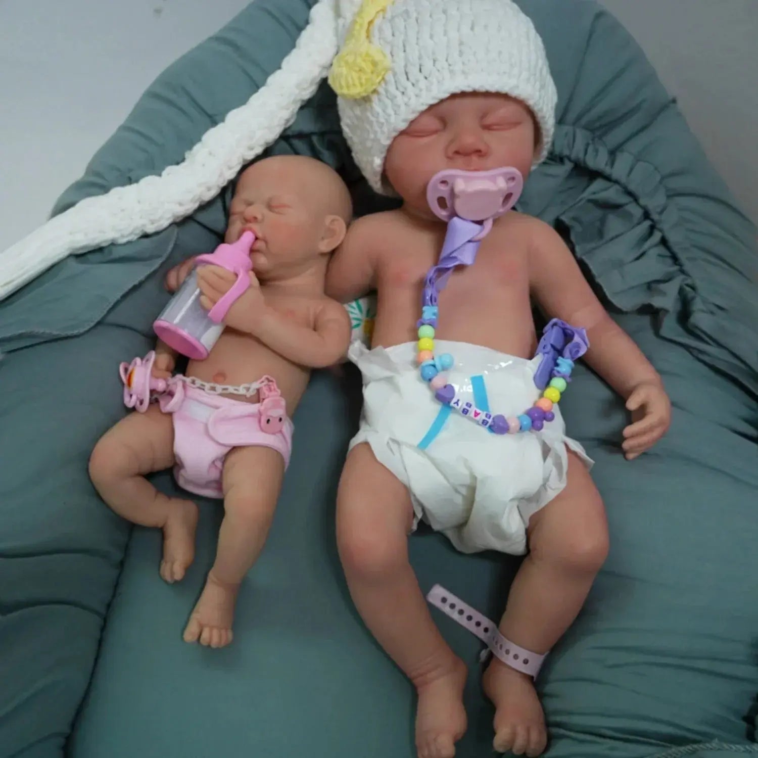 Image of Reborn Baby Dolls 12" Micro Preemie Full Body Silicone Sleeping Baby