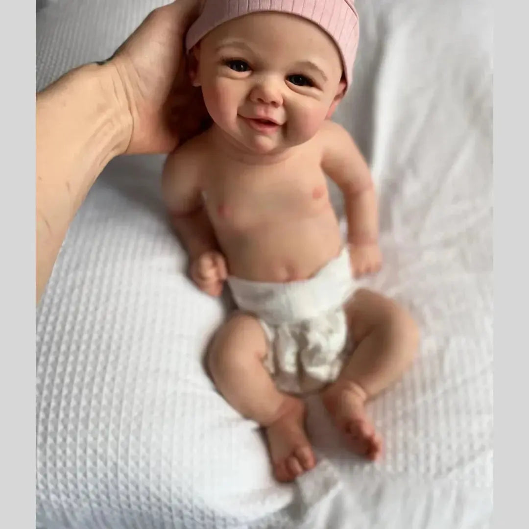 Image of Reborn Baby Dolls 43-45Cm Can Open Mouth Vivienne Washable Soft