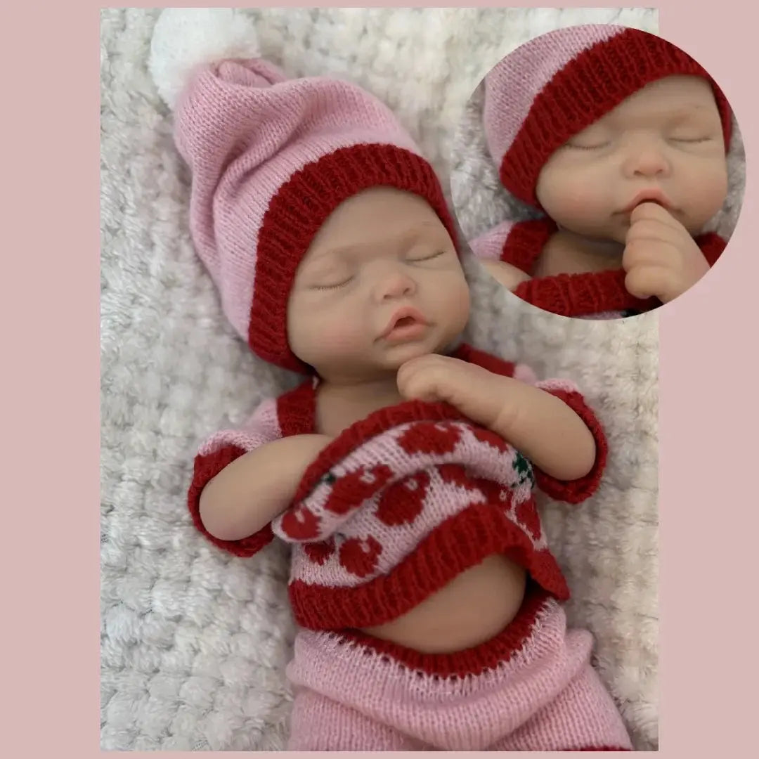 Image of Reborn Baby Dolls 13Inch Silicone Bebe Can Open Mouth Full Solid