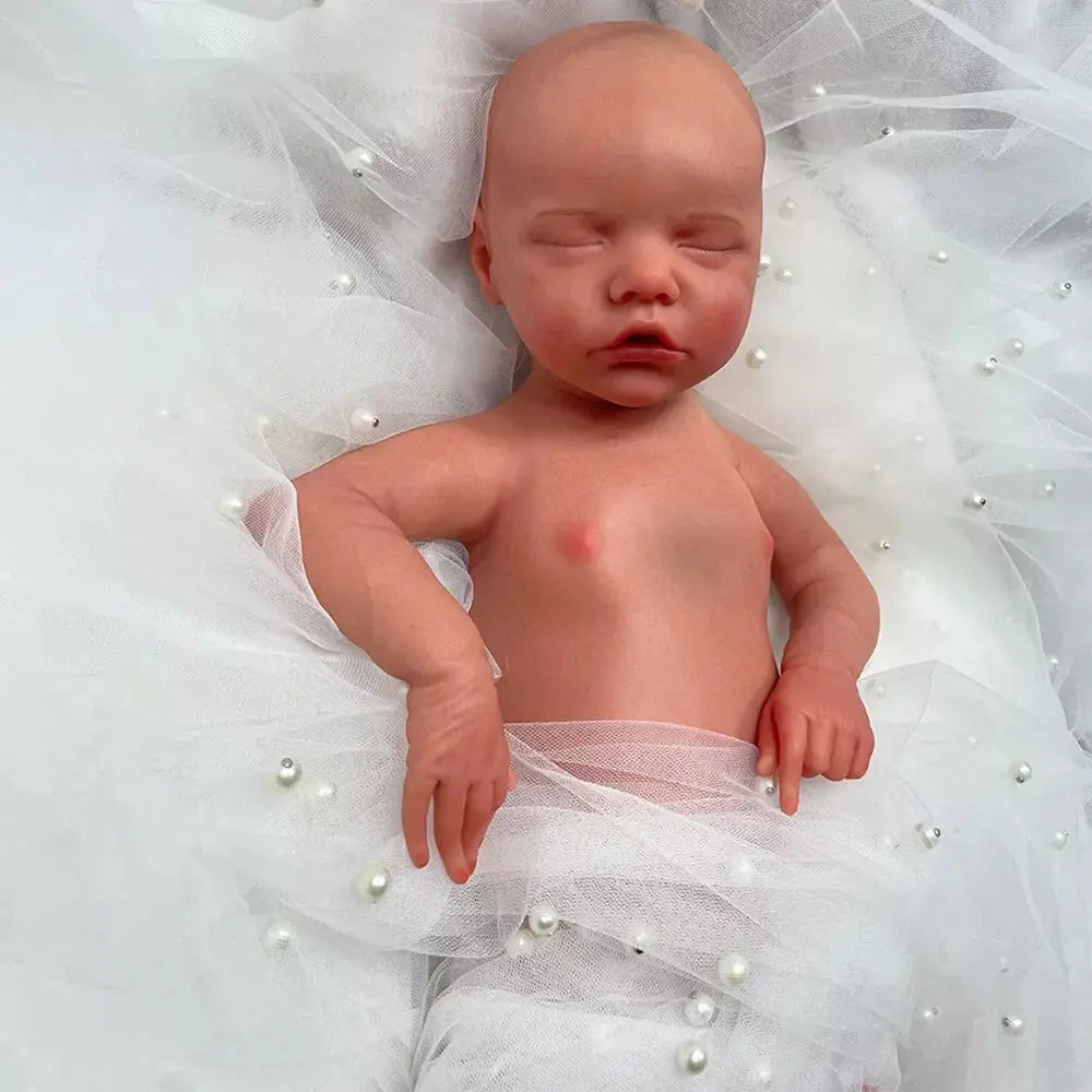 Image of Reborn Baby Dolls Full Body Soft 17" African American Reborn Baby