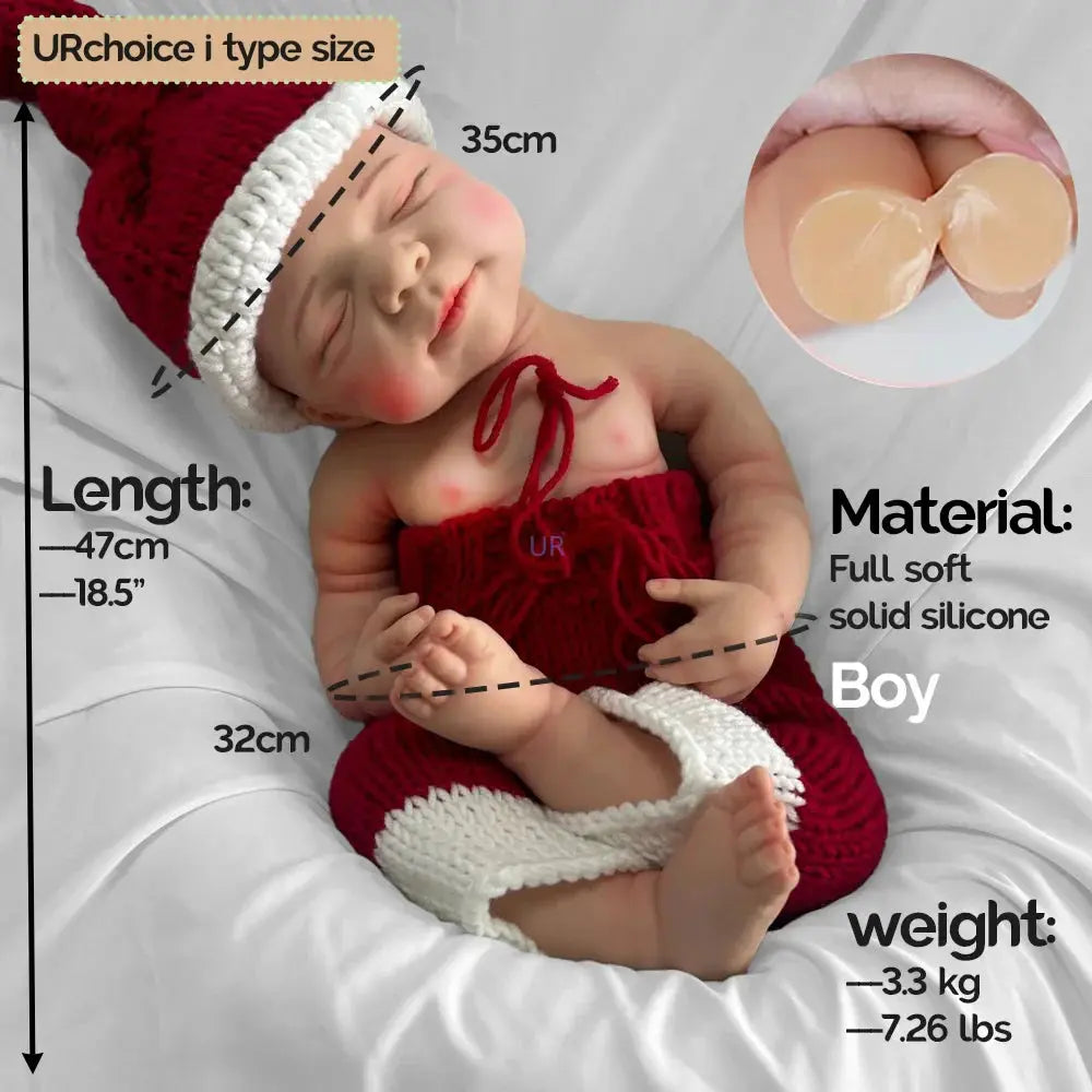 Image of Reborn Baby Dolls 18.5-Inch 7.3Lb Lifelike Reborn Baby Boy Full-Body